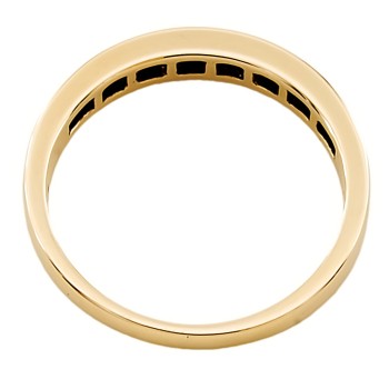 9ct gold Diamond 0.25ct half eternity Ring size P